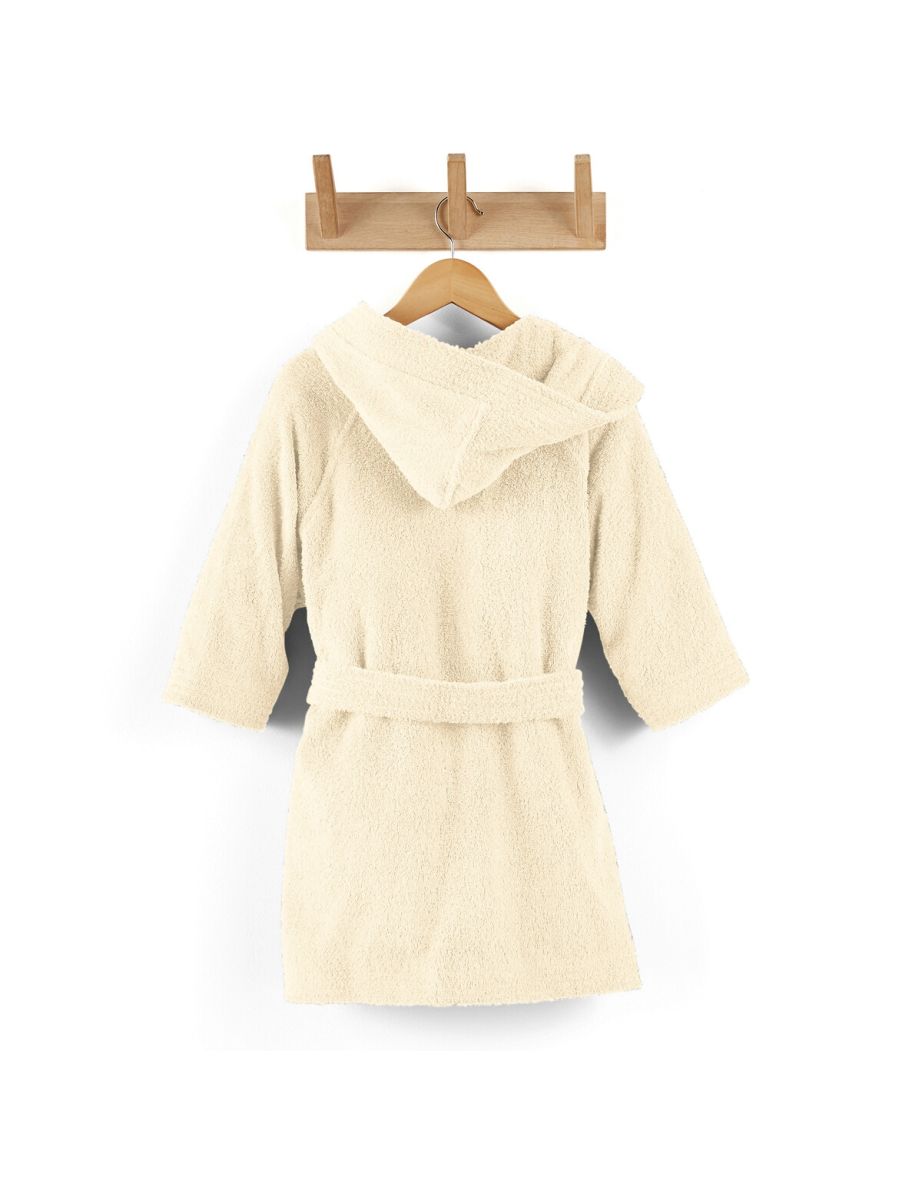 Child's 100% Cotton Terry Hooded Bathrobe - 1