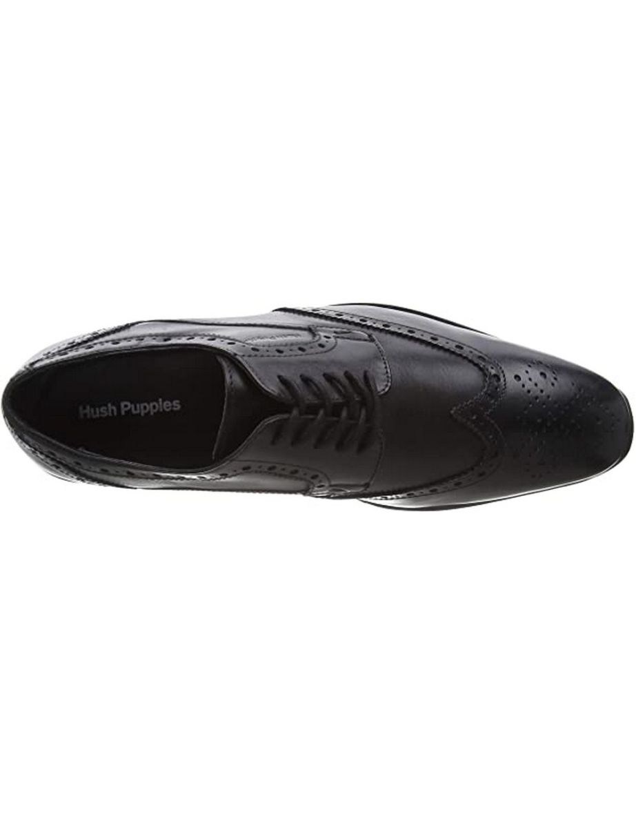 Hush Puppies Boys Elliot Leather Brogues - Black - 3