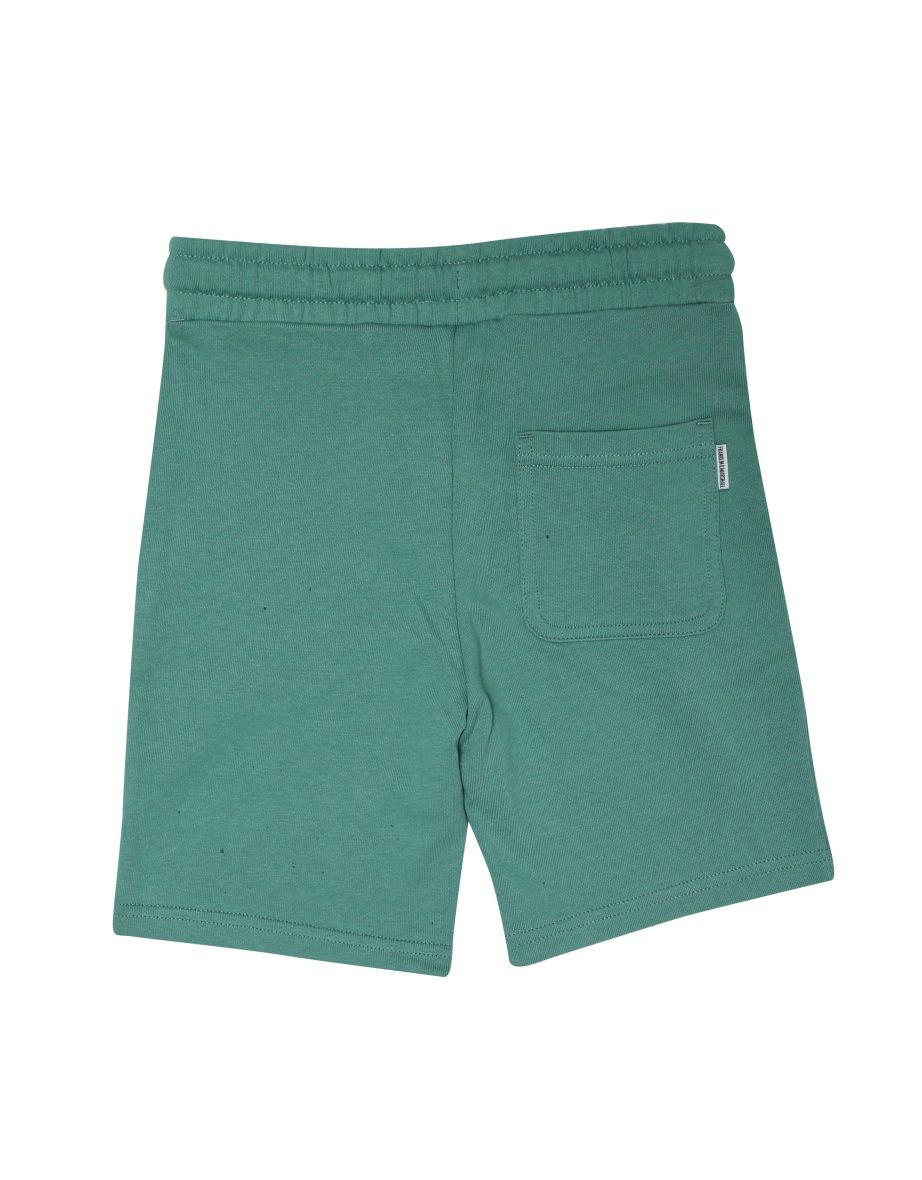 Boy's Franklin And Marshall Junior Arch Letter Short in Green - 1