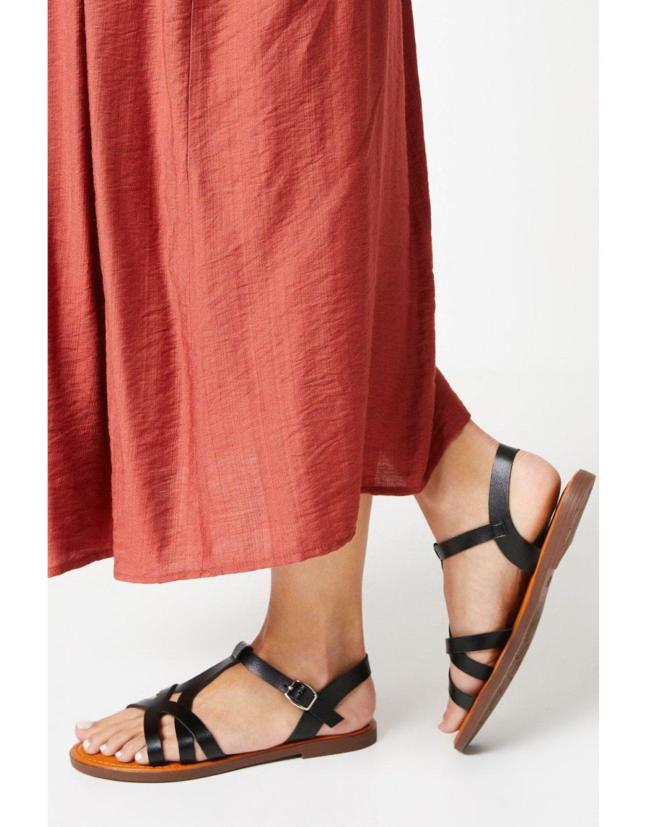 Good For The Sole: Megan Flexi Sole Flat Sandals