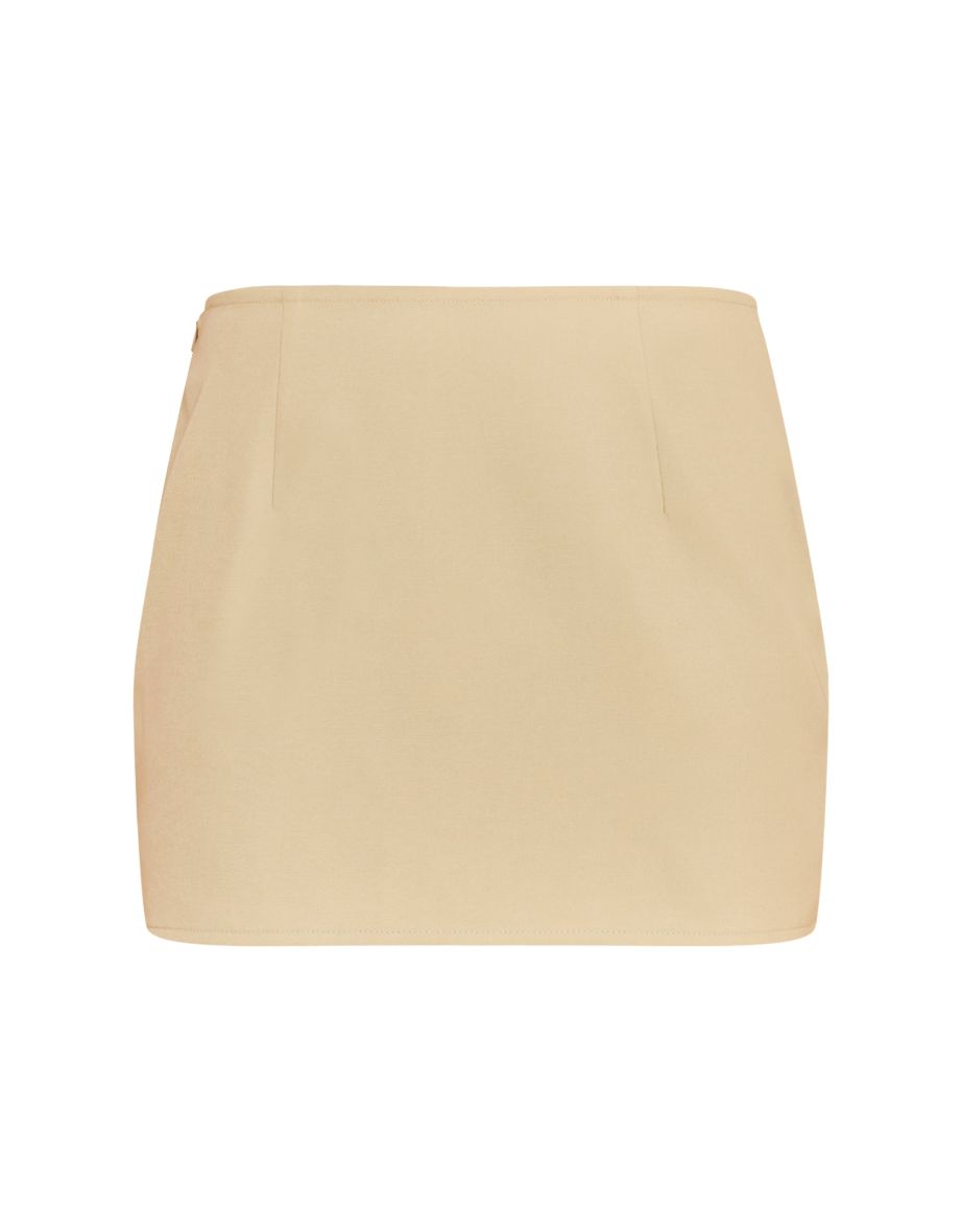 Petite Soft Olive Mid Rise Mini Skirt - 5