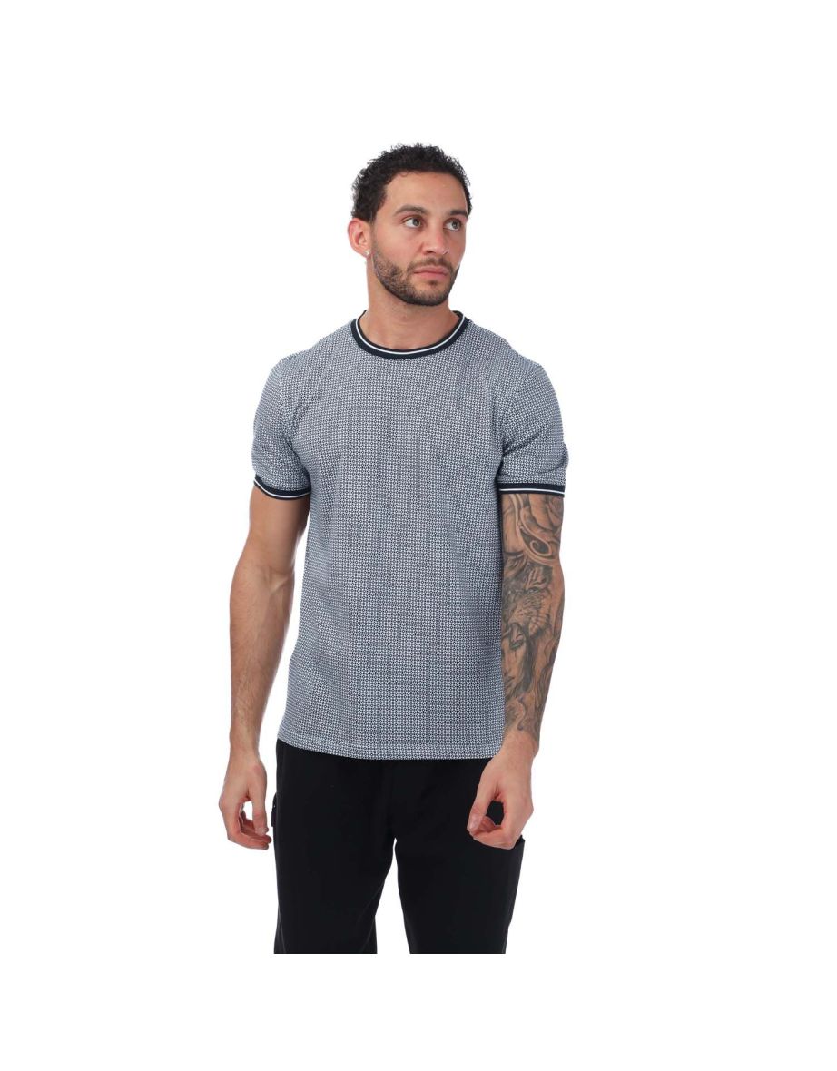 Men's Ted Baker Geckoe Printed T-Shirt in Blue