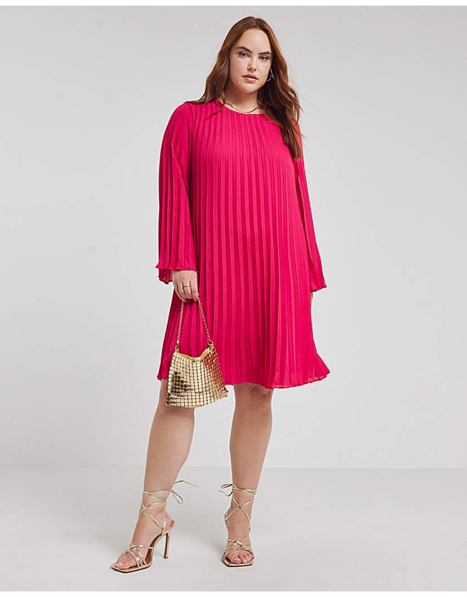 Joanna Hope Pleated Swing Dress