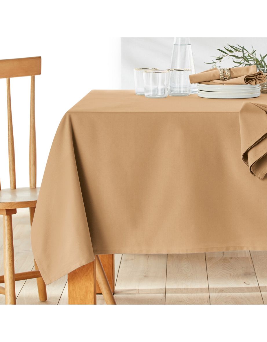 Scenario Stain-Resistant 100% Cotton Tablecloth