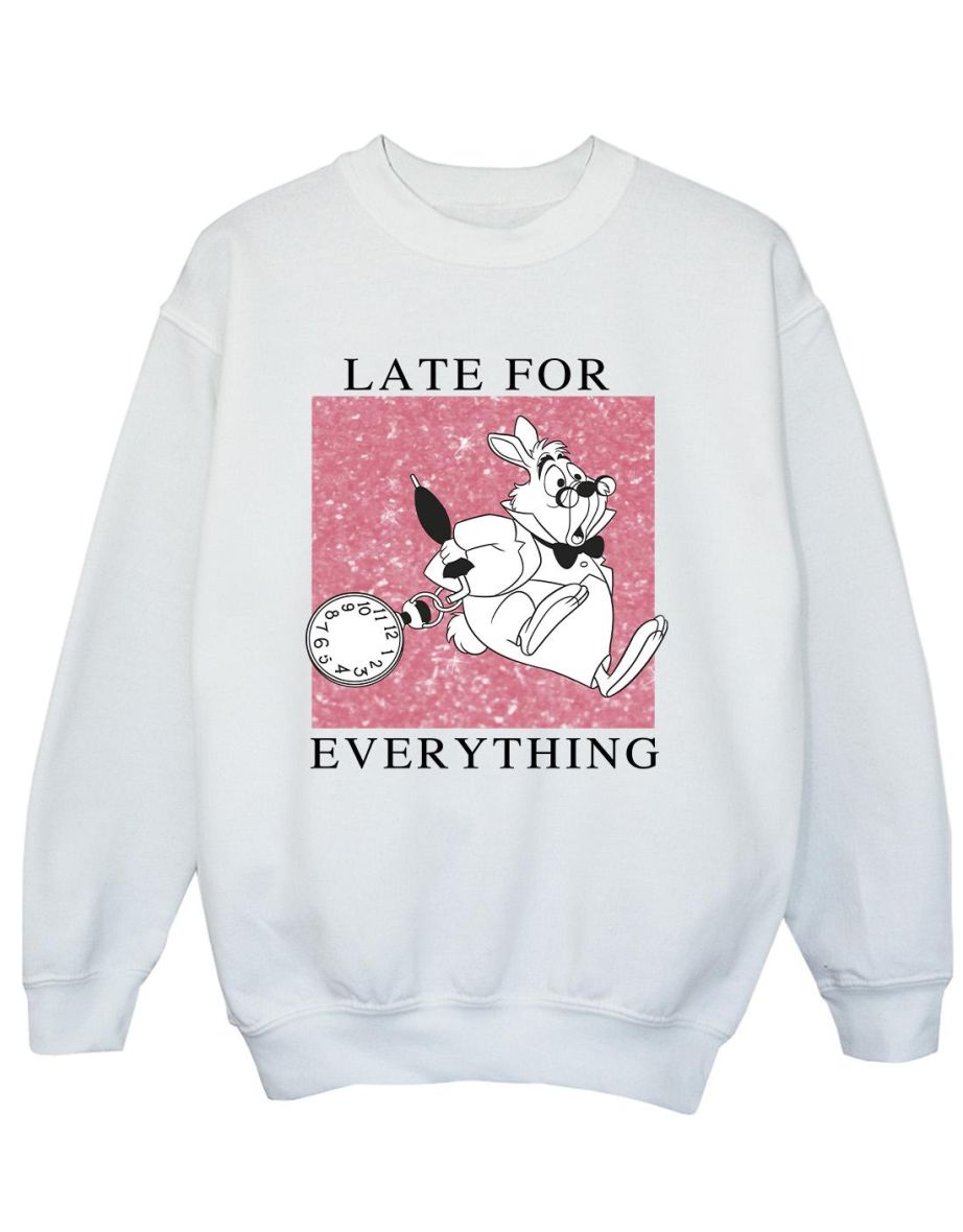 Disney Boys Alice In Wonderland White Rabbit Sweatshirt - 1