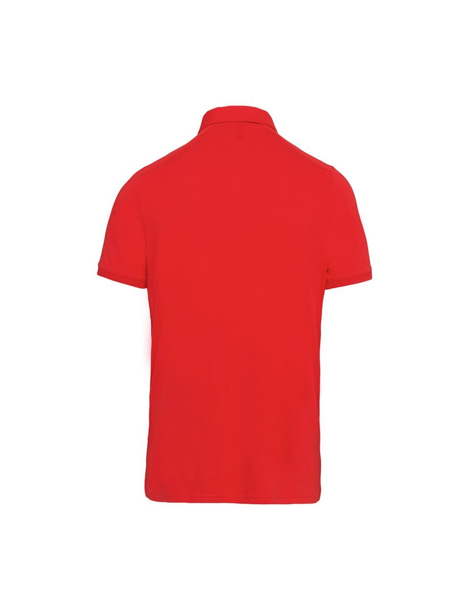 Kariban Mens Jersey Knit Polo Shirt - Red - 1