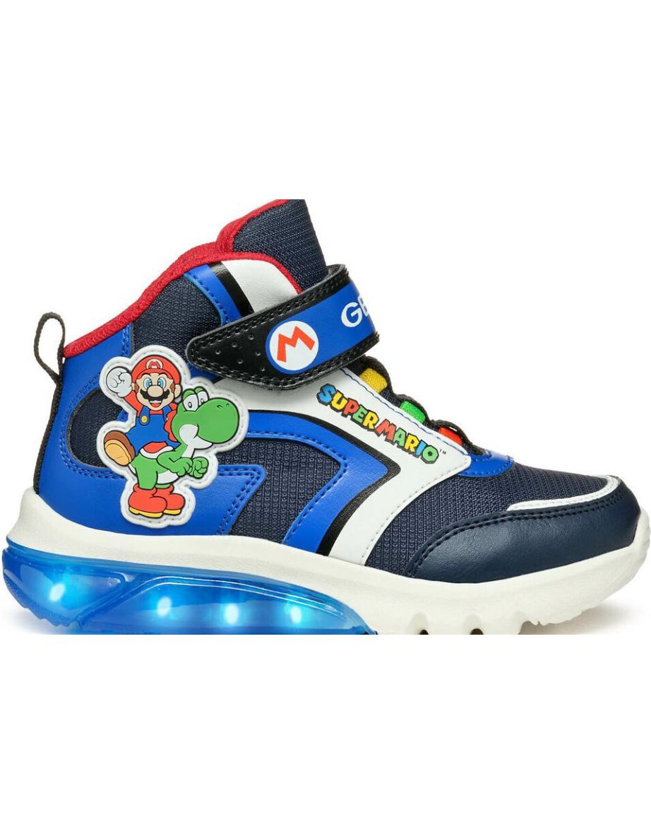 Kids' Ciberdron x Mario Breathable LED High Top Trainers