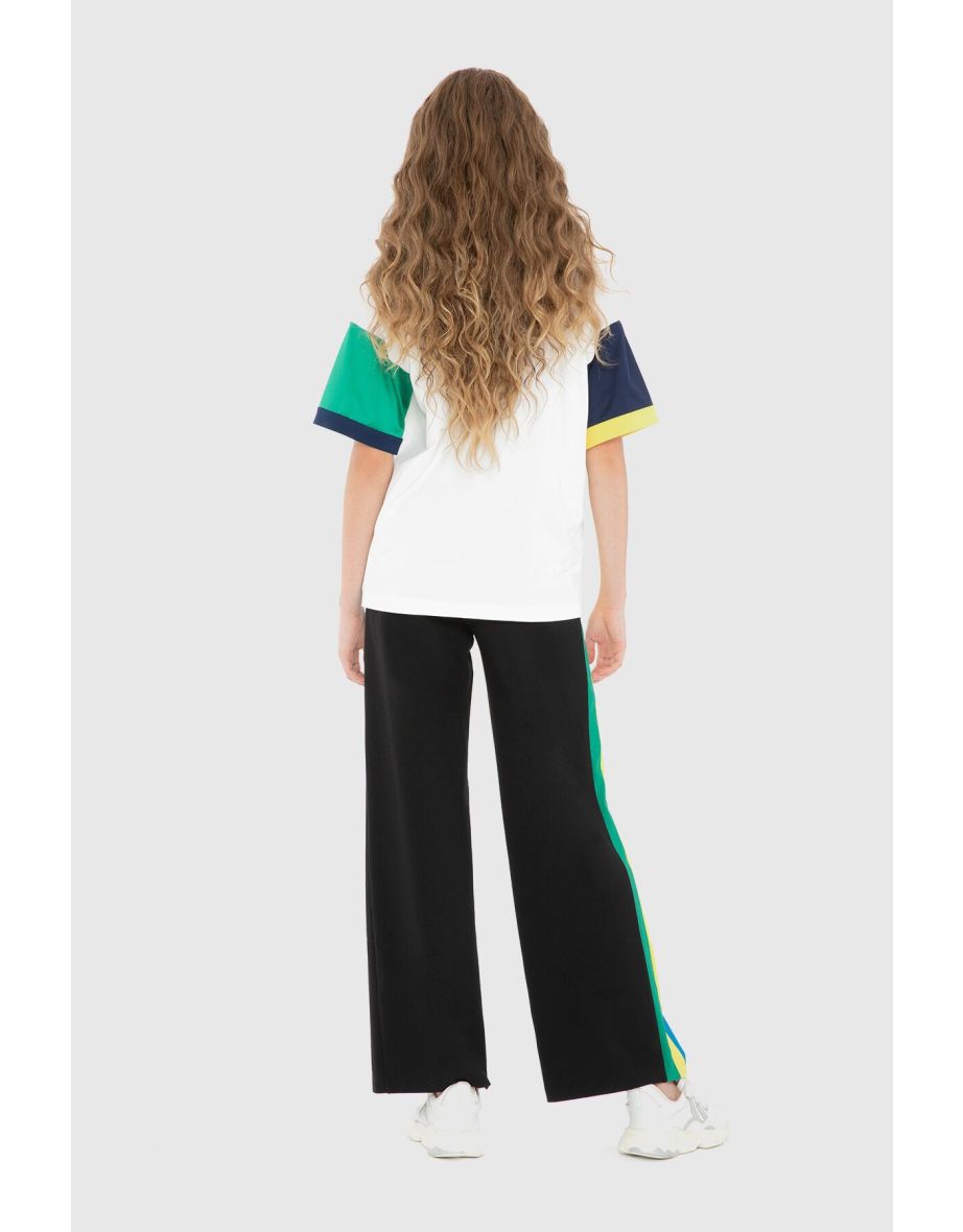 Crest Detailed Colorblock Tshirt - 2