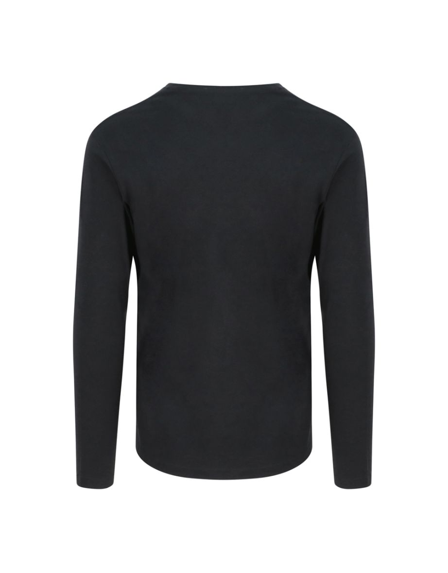 Ecologie Mens Erawan Organic Long-Sleeved T-Shirt - Jet Black - 1