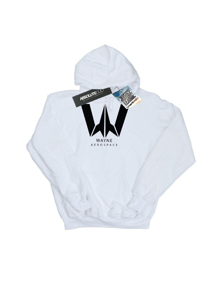 DC Comics Girls Justice League Movie Wayne Aerospace Hoodie - White