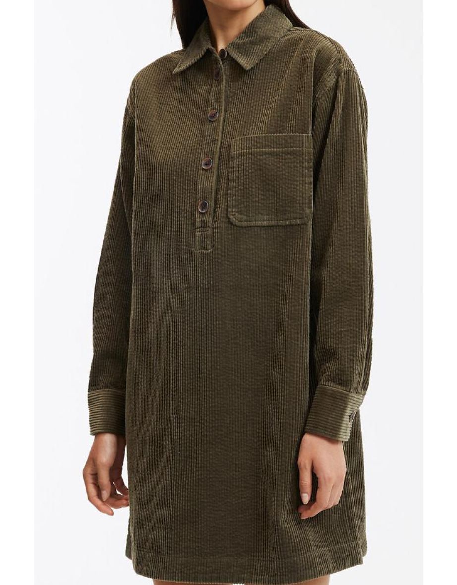 Signatures Albane Mini Dress in Cotton Corduroy - 4