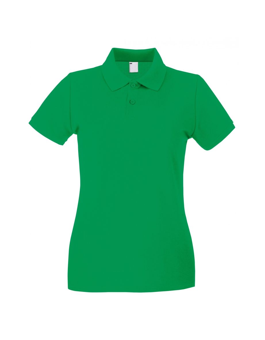 Womens/Ladies Fitted Short Sleeve Casual Polo Shirt - Bright Green