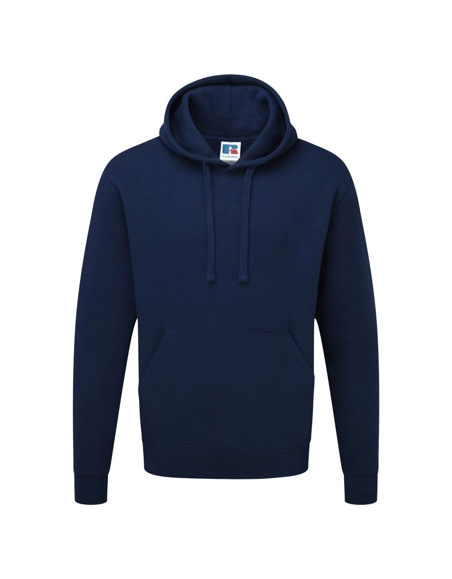 Russell Mens Authentic Hooded Sweatshirt / Hoodie - French Navy