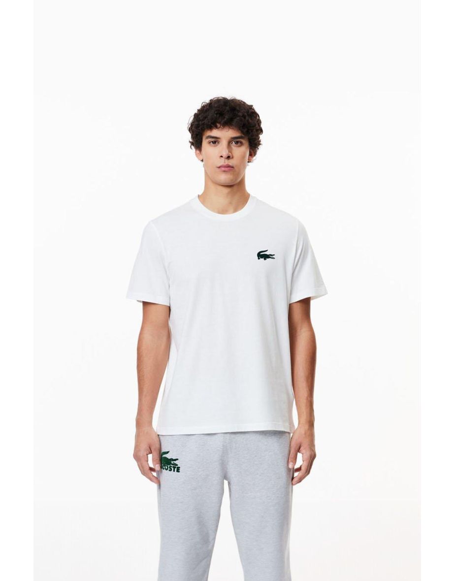 Lacoste Croc Logo Short Sleeve T-shirt White - white