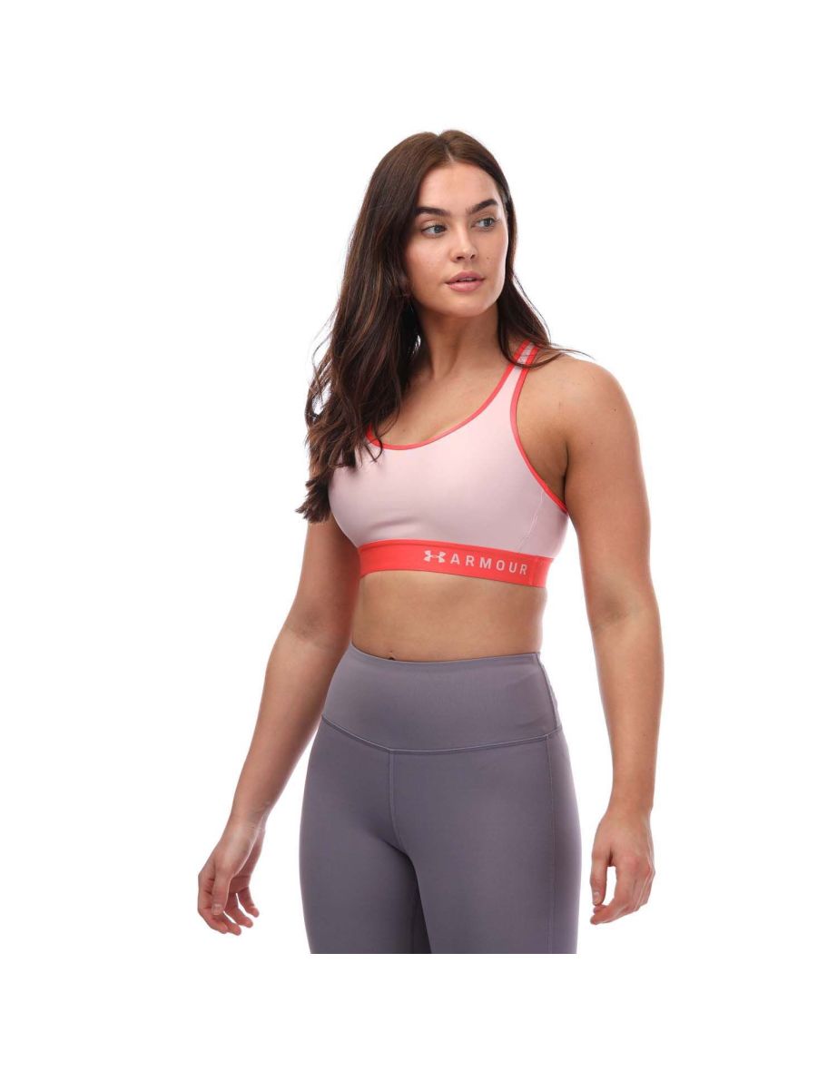 Women's Under Armour Armour Mid Sports Bra in Pink