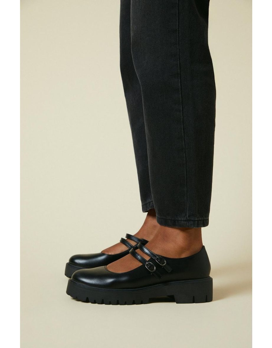 Vada Double Strap Mary Jane Chunky Shoe - 3