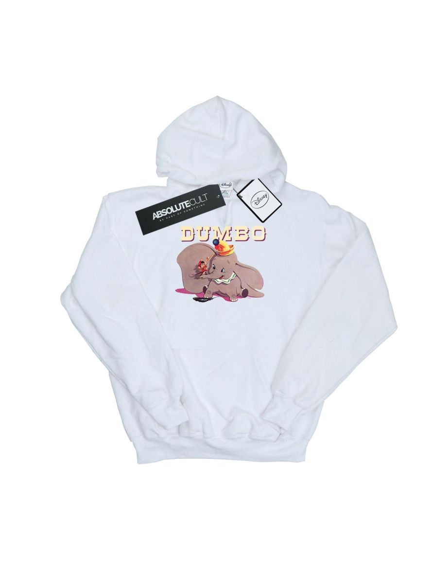 Disney Girls Dumbo Timothy´s Trombone Hoodie - White