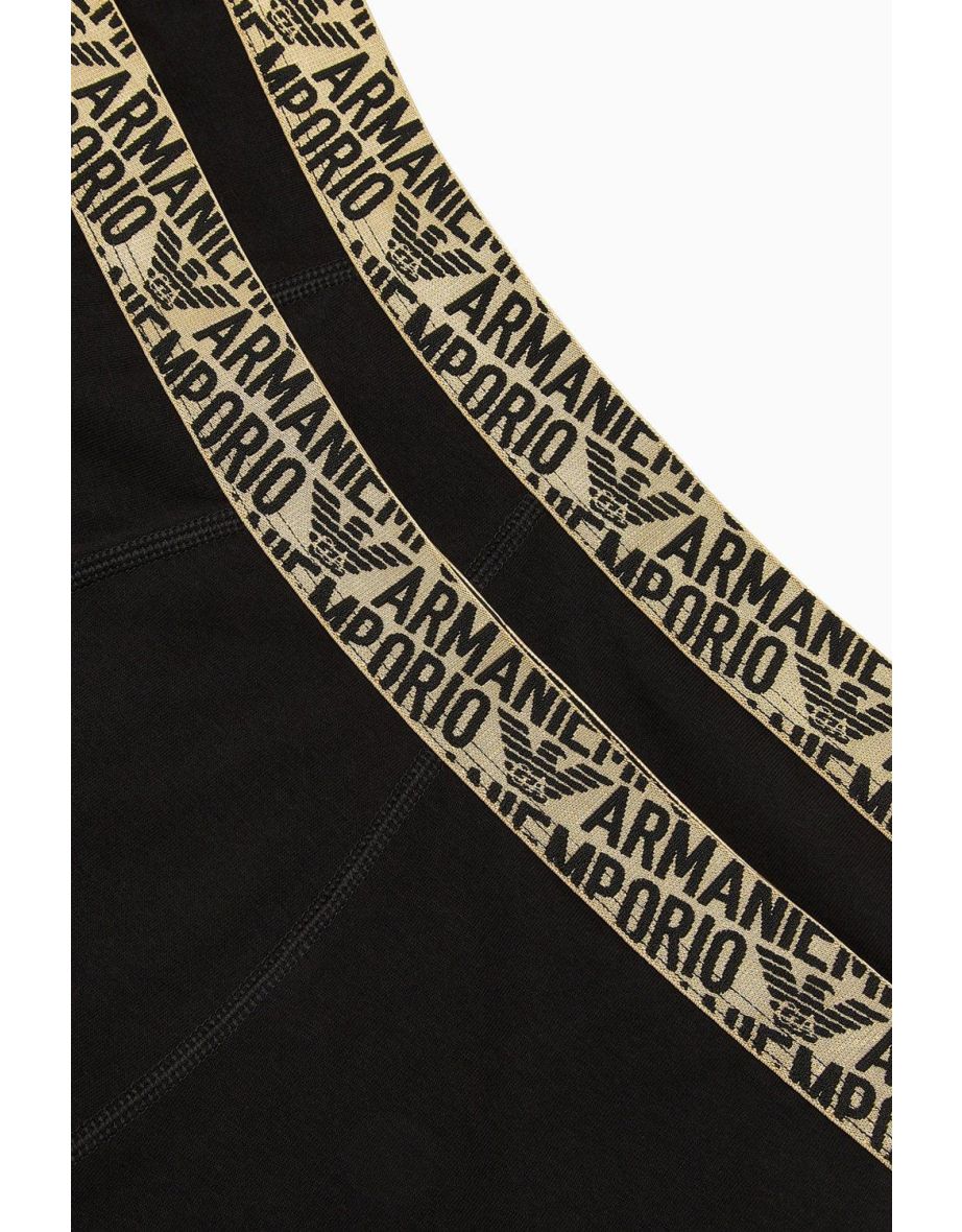 Emporio Armani All Over Print 2-pack Trunk Black Gold - black - 1