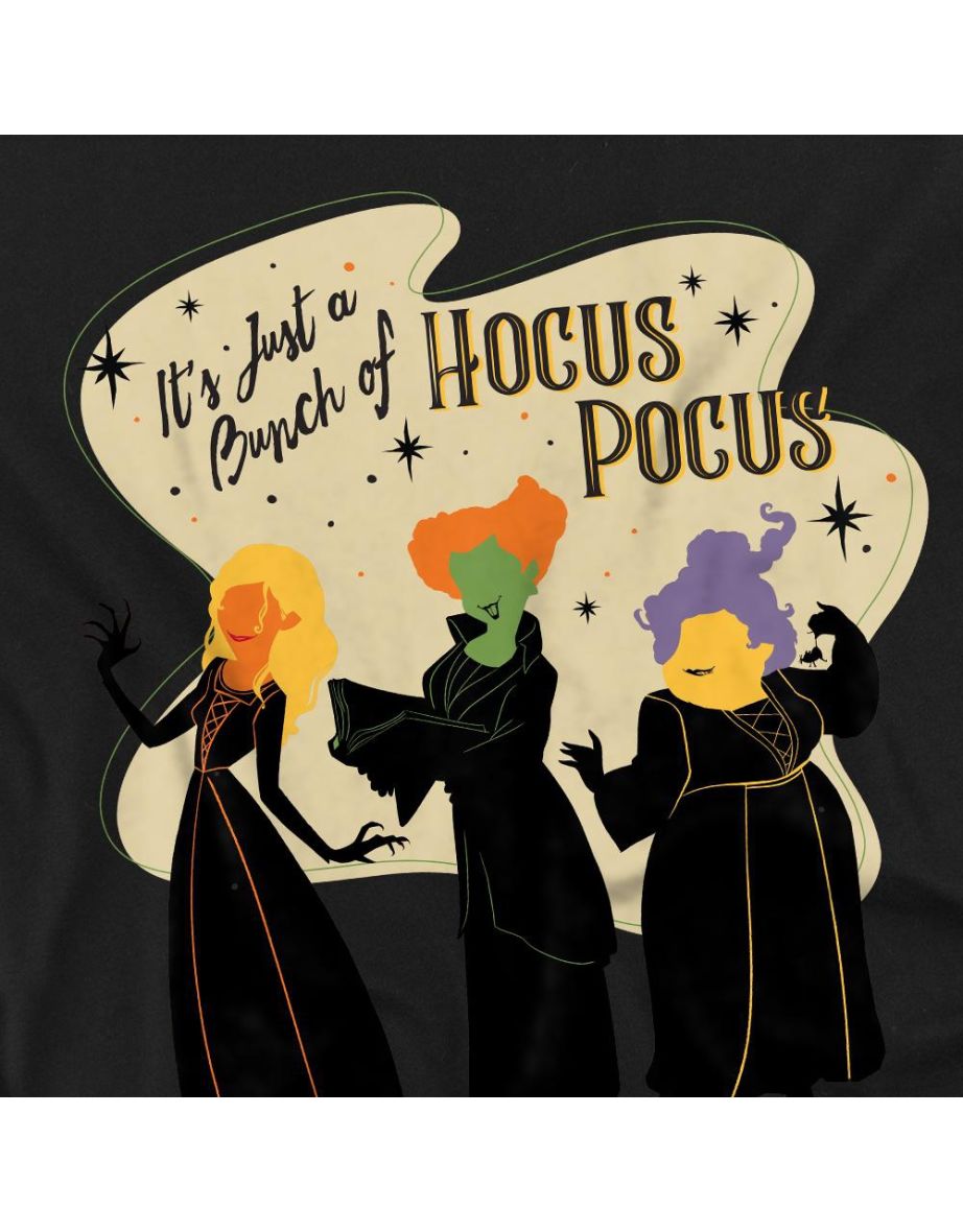 Hocus Pocus  Adult Just A Bunch Of Hocus Pocus Sanderson Sisters T-Shirt - Black - 2