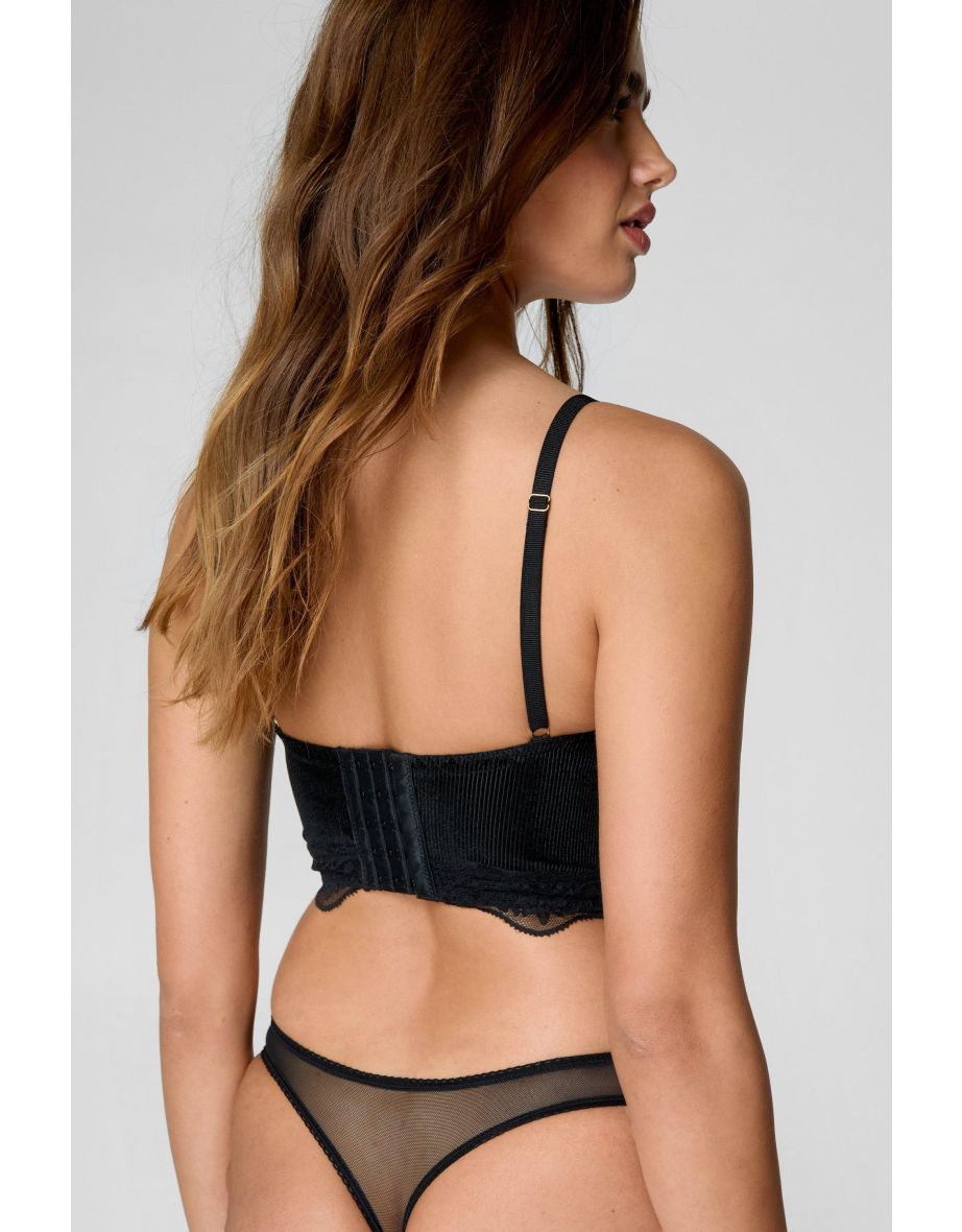 Velvet Underwire Lingerie Set - 3