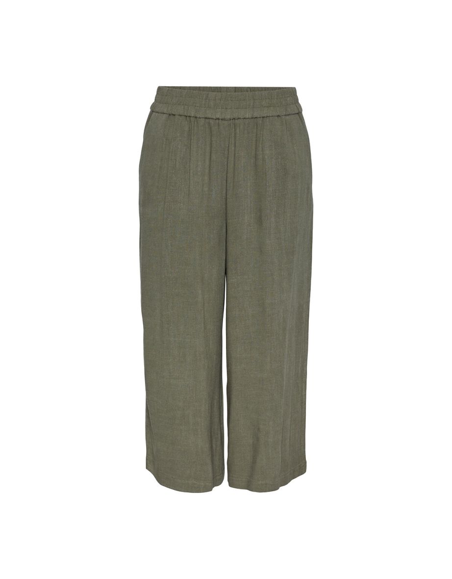 Wide Leg Culottes with High Waist - 4
