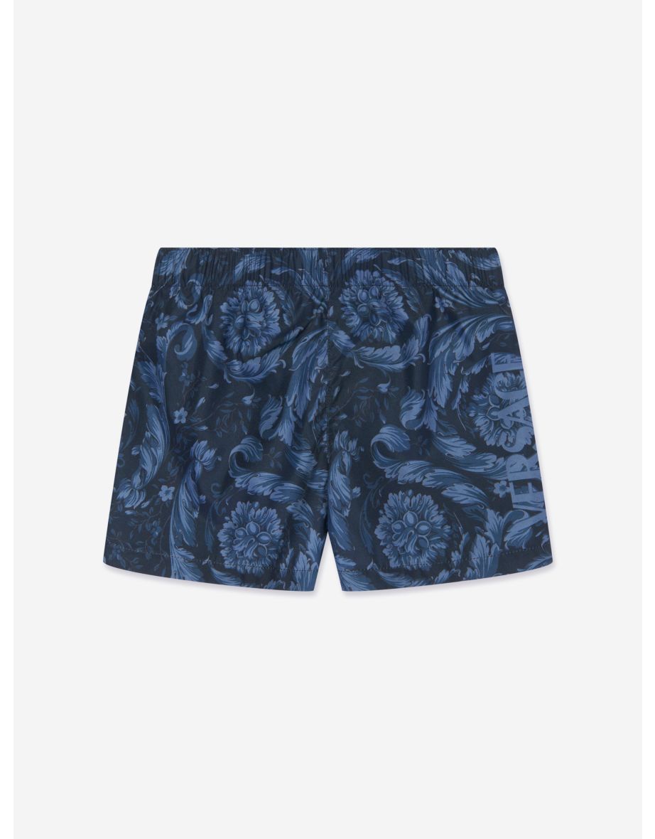 Shop Baby Boys Baroque Swim Shorts in Navy Online in Bahrain VogaCloset