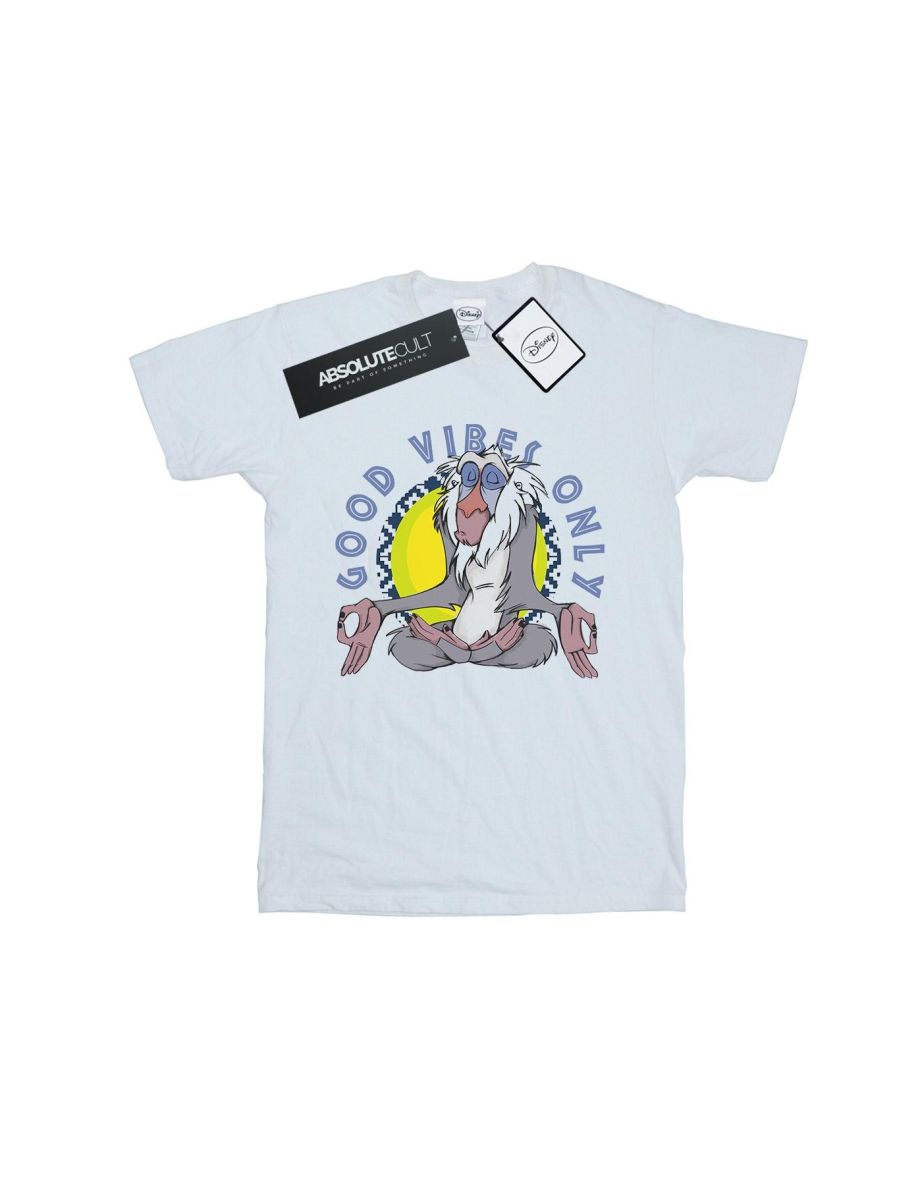 Disney Boys The Lion King Rafiki Good Vibes Only T-Shirt - White - 1