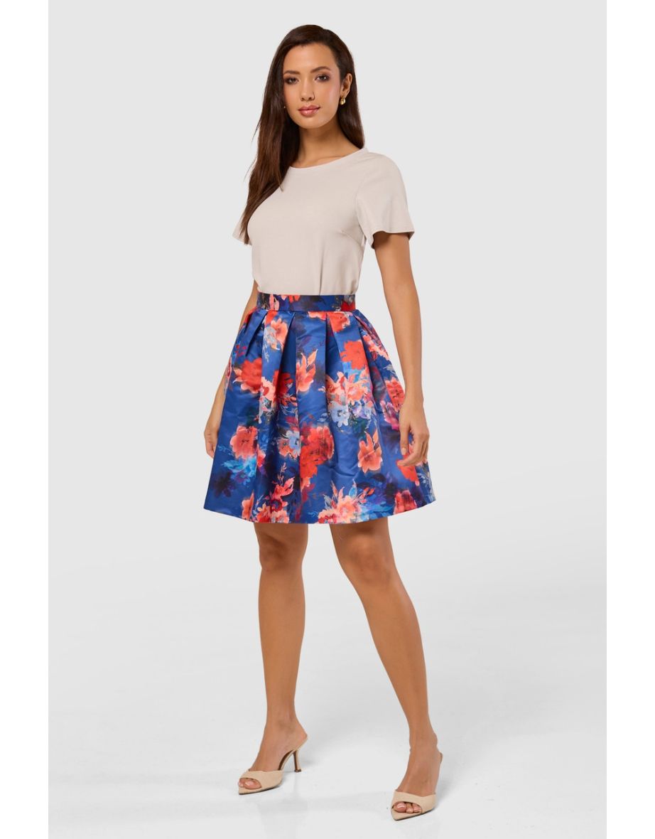 Closet London Pleated skirt  BLUE