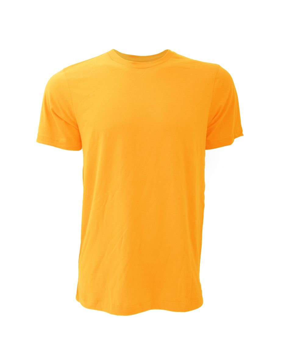 Canvas Unisex Jersey Crew Neck T-Shirt / Mens Short Sleeve T-Shirt - Yellow