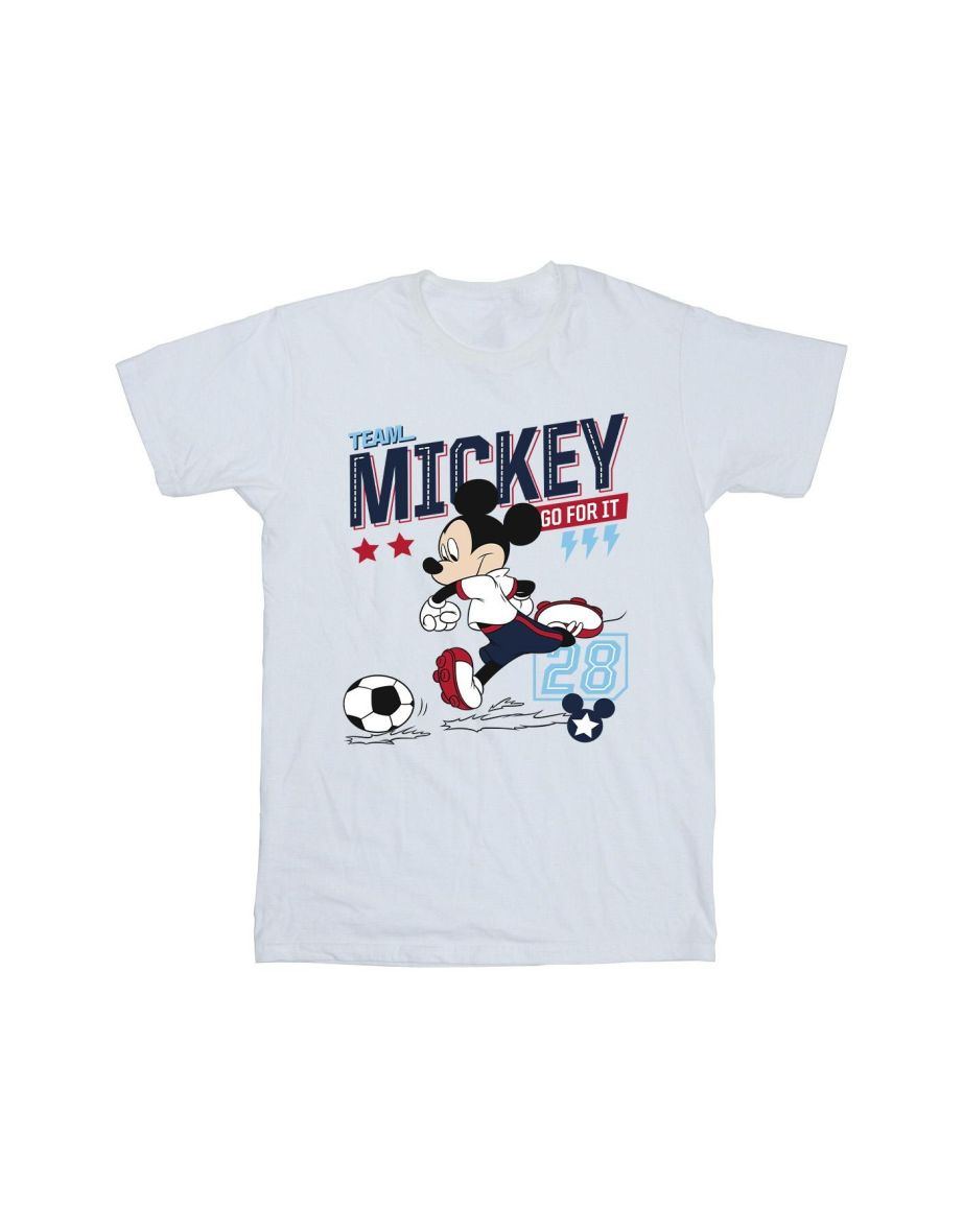 Disney Boys Mickey Mouse Team Mickey Football T-Shirt - White - 1