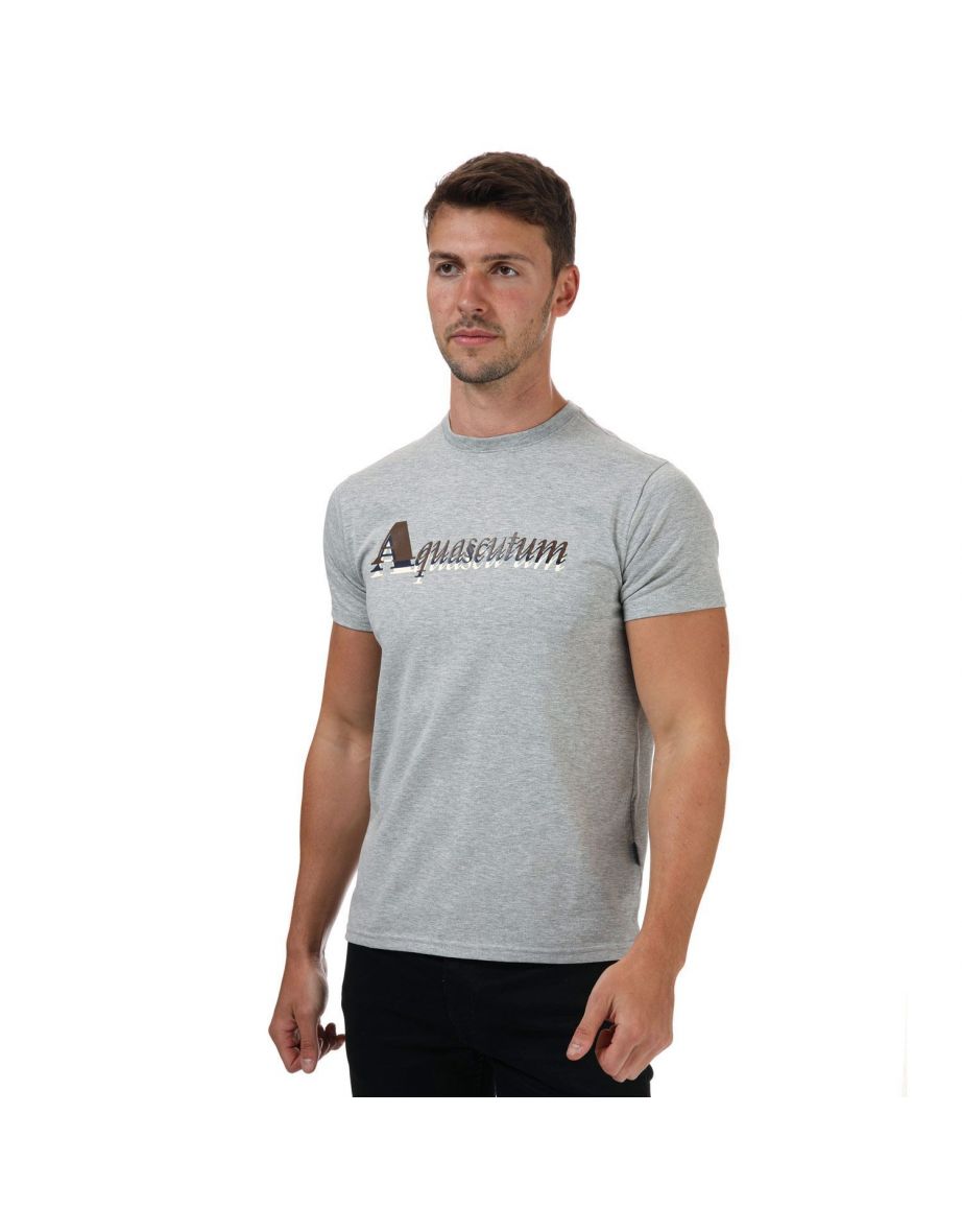 Men s Aquascutum T Shirt in Grey