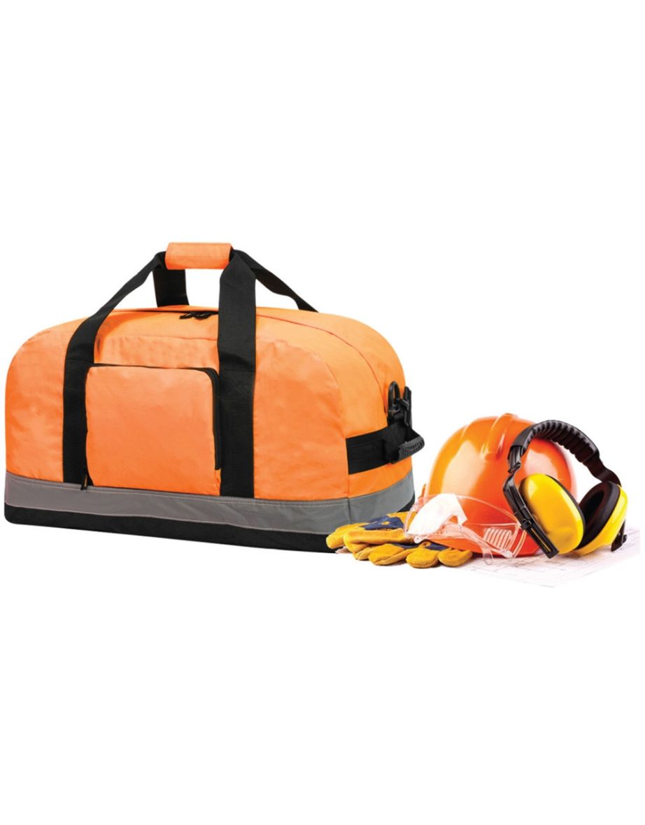 Shugon Seattle Workwear Hi-Vis Holdall / Duffle Bag - 50 Litres - Hi Vis Orange - 2