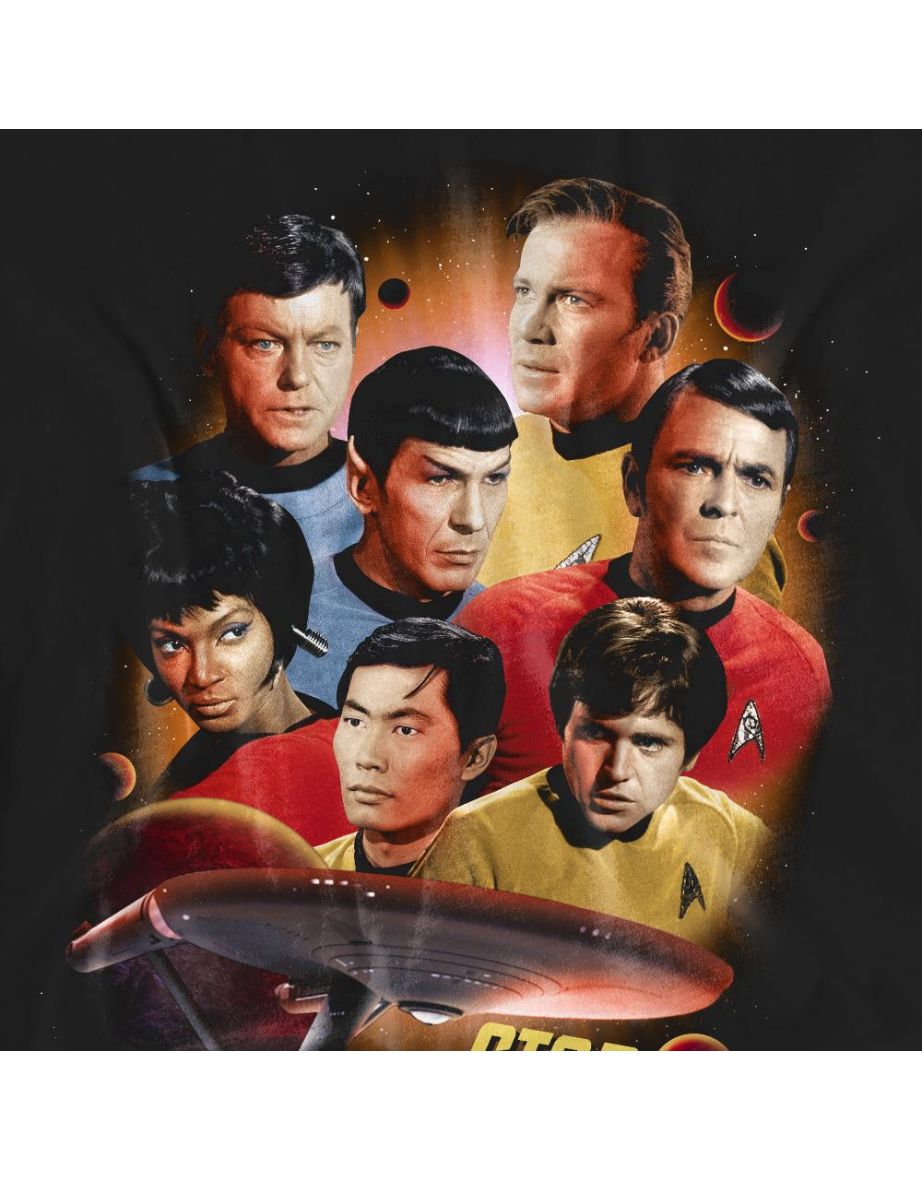 Star Trek Unisex Adult Heart of the Enterprise T-Shirt - Black - 3