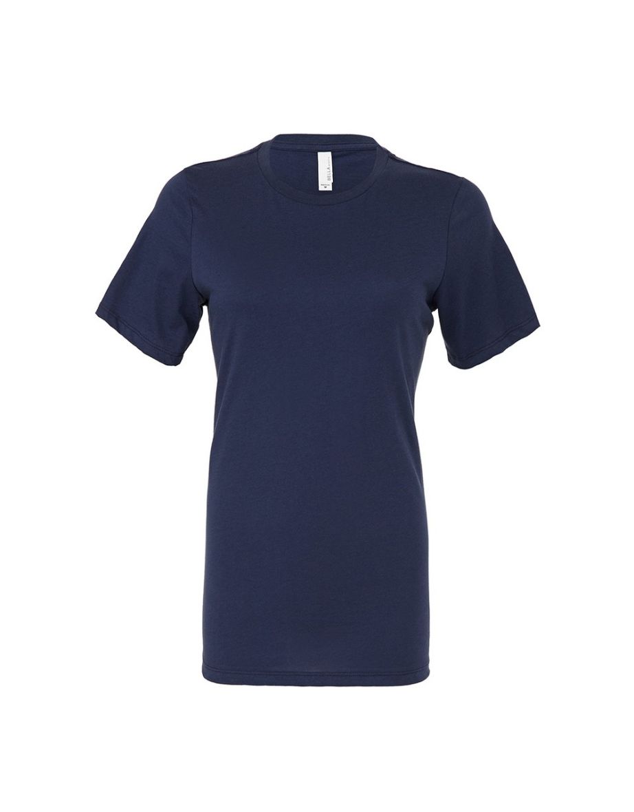 Bella + Canvas Womens/Ladies Relaxed Jersey T-Shirt - Navy