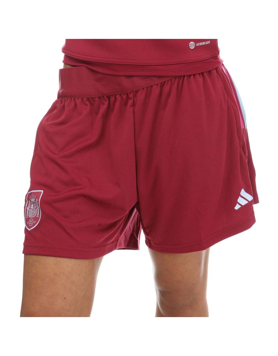Women's adidas Spain Tiro 23 Training Shorts in Red
