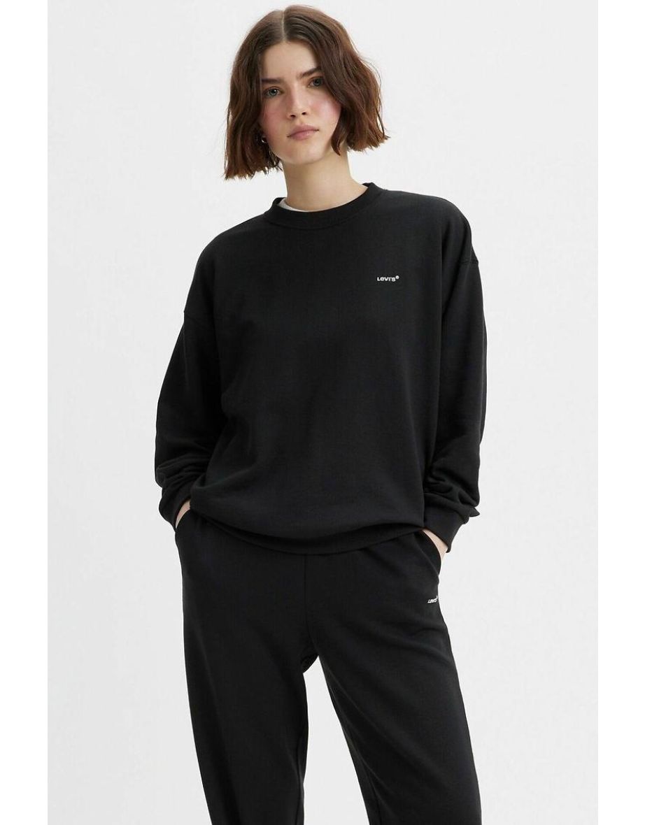 Chest Logo Print Sweatshirt with Crew Neck