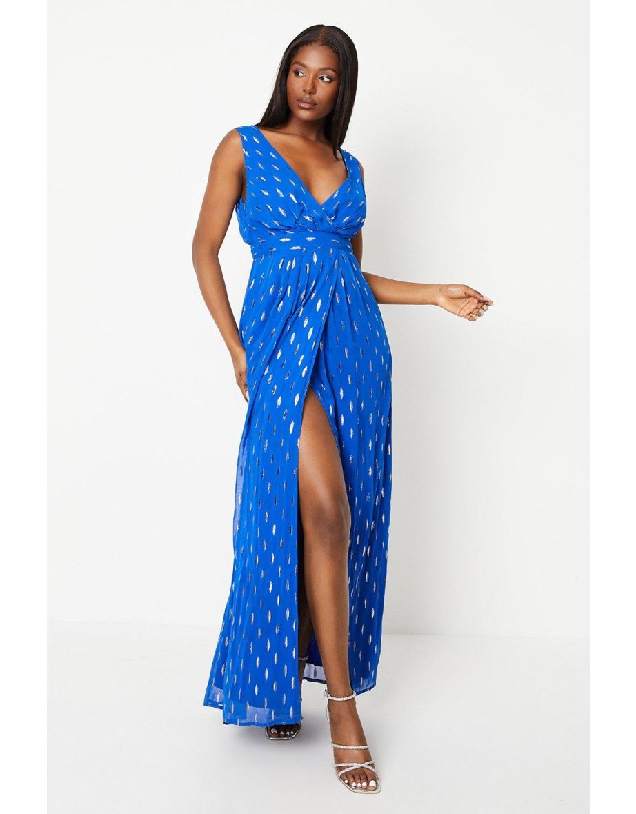 Fil Coupe Wrap Top Maxi Dress