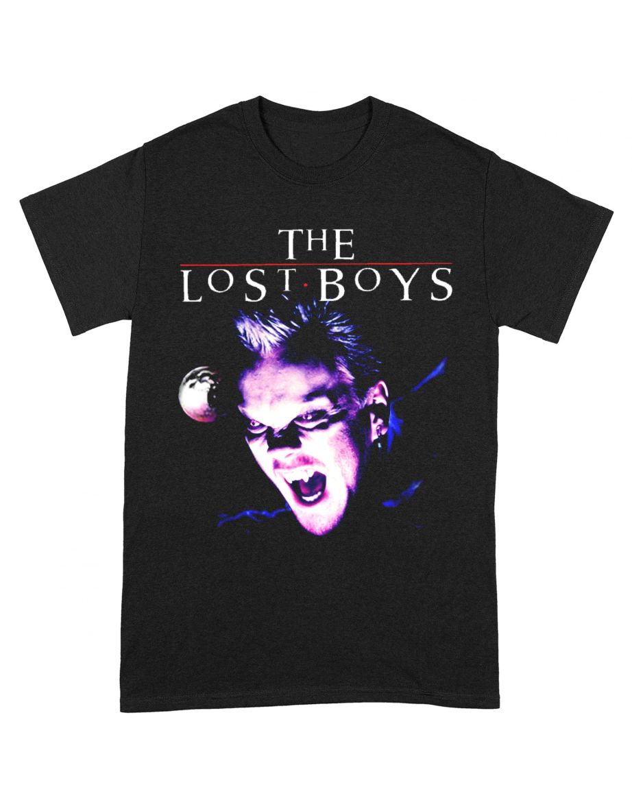 The Lost Boys Unisex Adult Snarl Tinted T-Shirt - Black/Purple/White