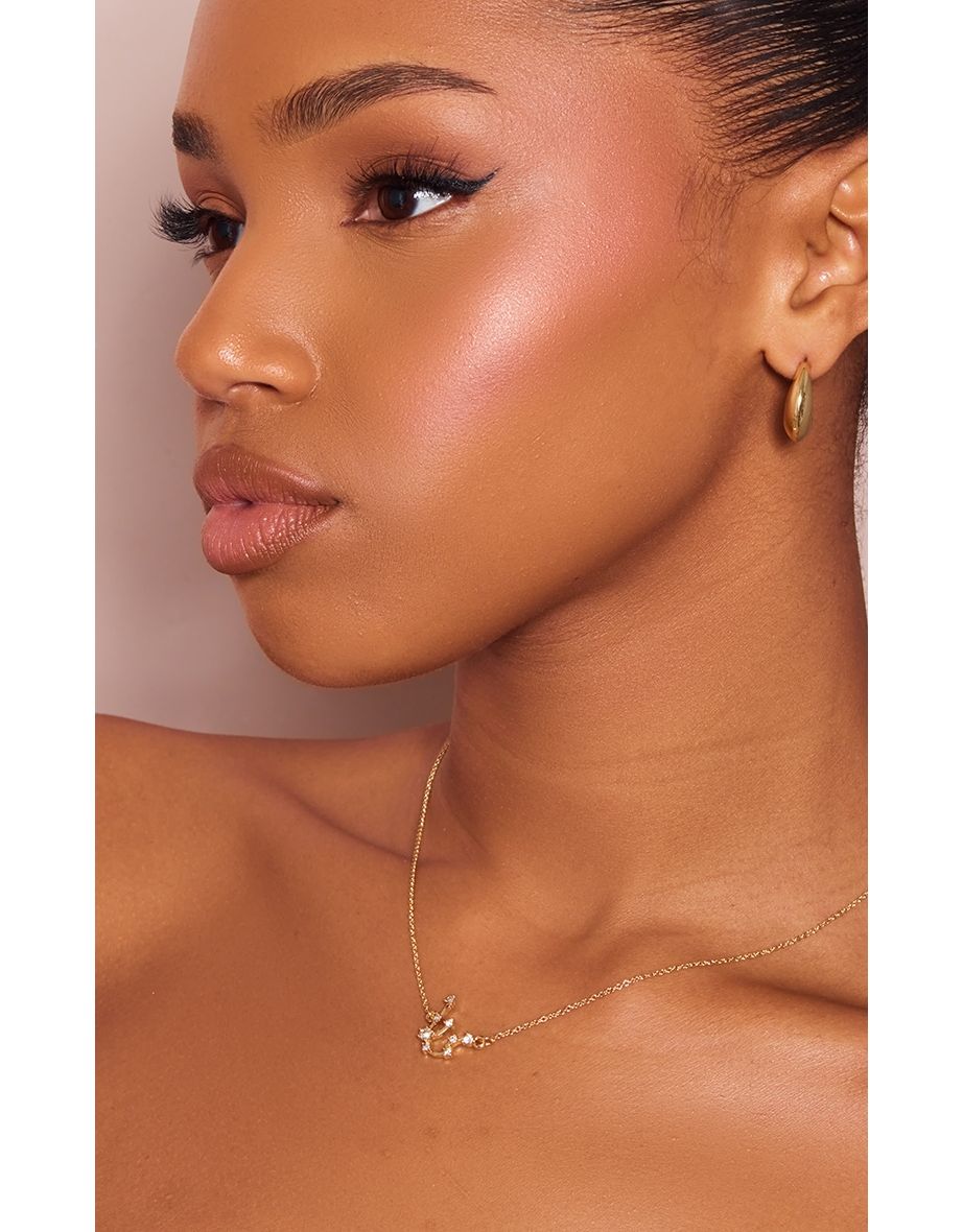 Gold Plated Aquarius Celestial Necklace
