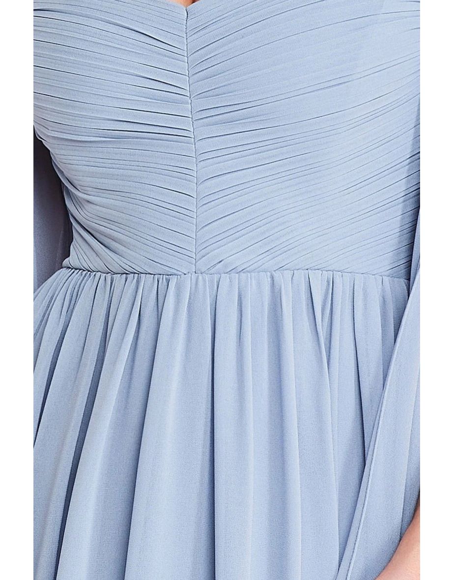 Goddiva Chiffon Off The Shoulder Maxi With Wings - 3
