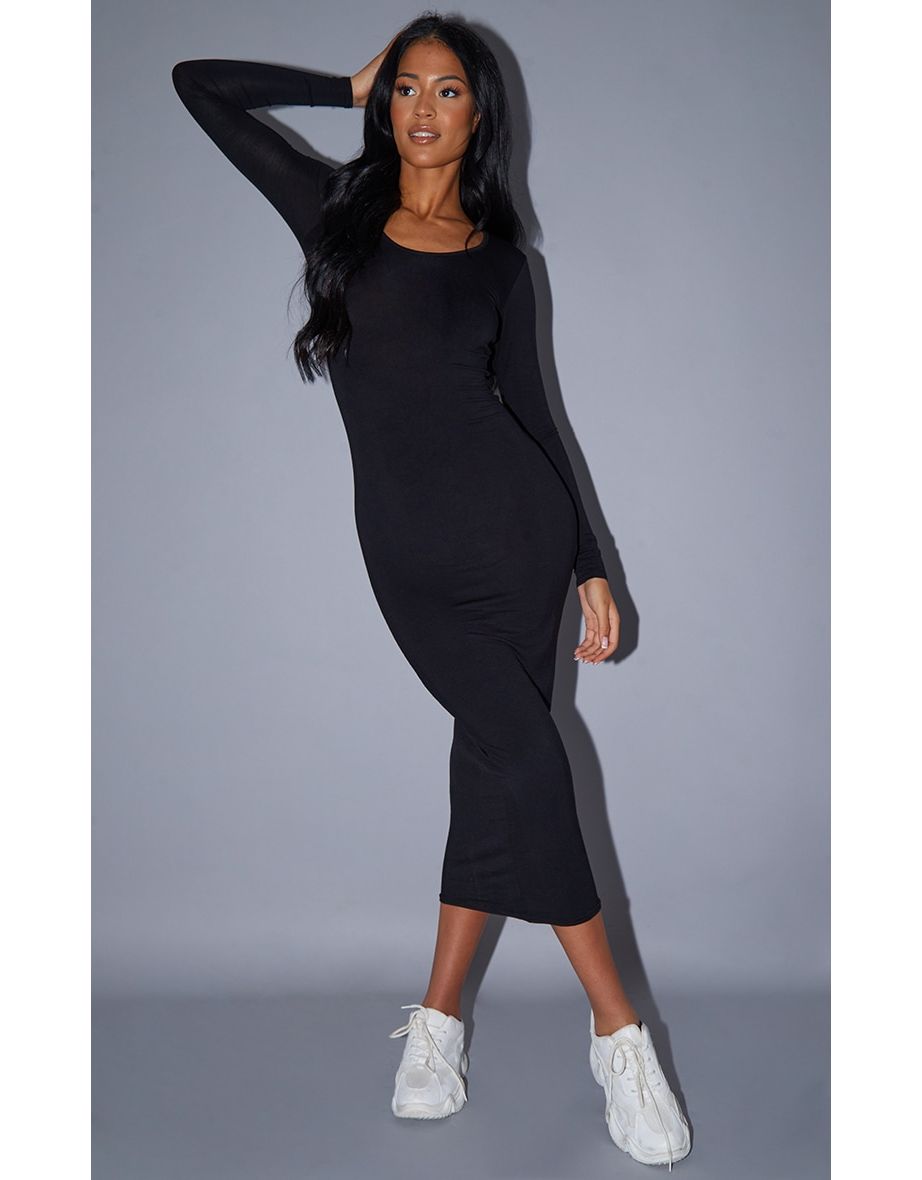 Cap sleeve jersey hotsell bodycon midi dress