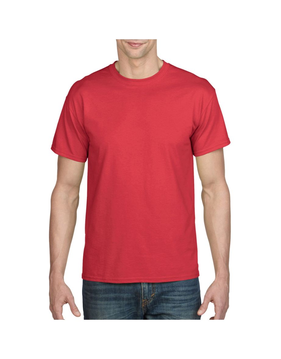 Gildan DryBlend Adult Unisex Short Sleeve T-Shirt - Red - 3