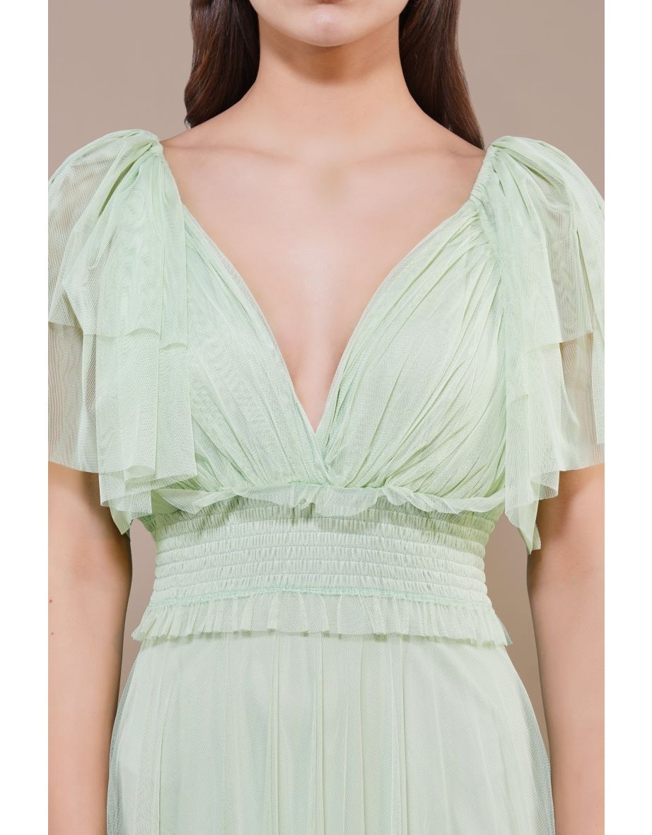 Shelby Maxi Dress in Sage Green - 5