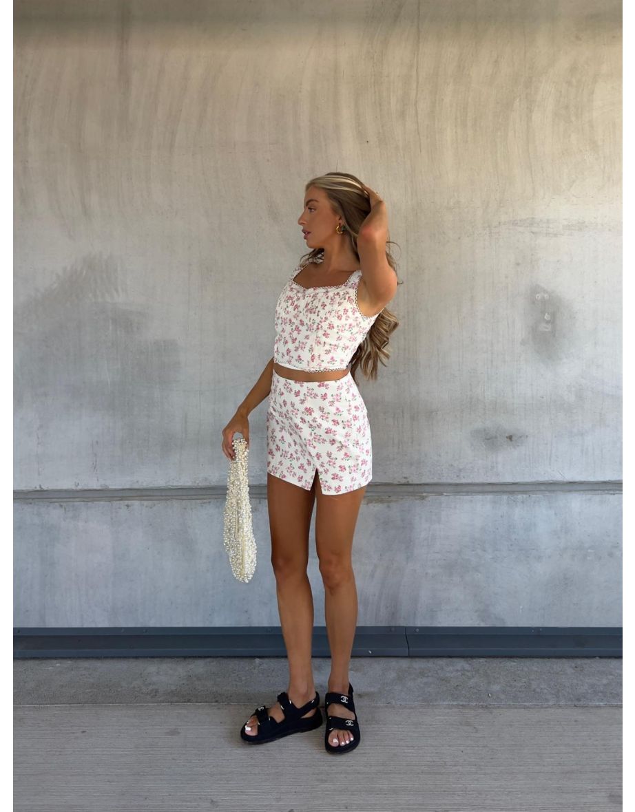 Side split skirt co ord discount