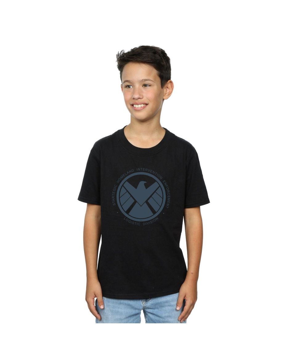 Marvel Boys Agents Of SHIELD Logistics Division T-Shirt - Black