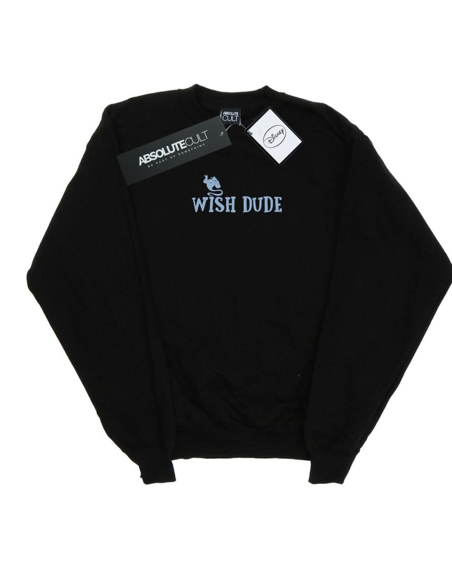 Disney Girls Aladdin Wish Dude Sweatshirt - Black
