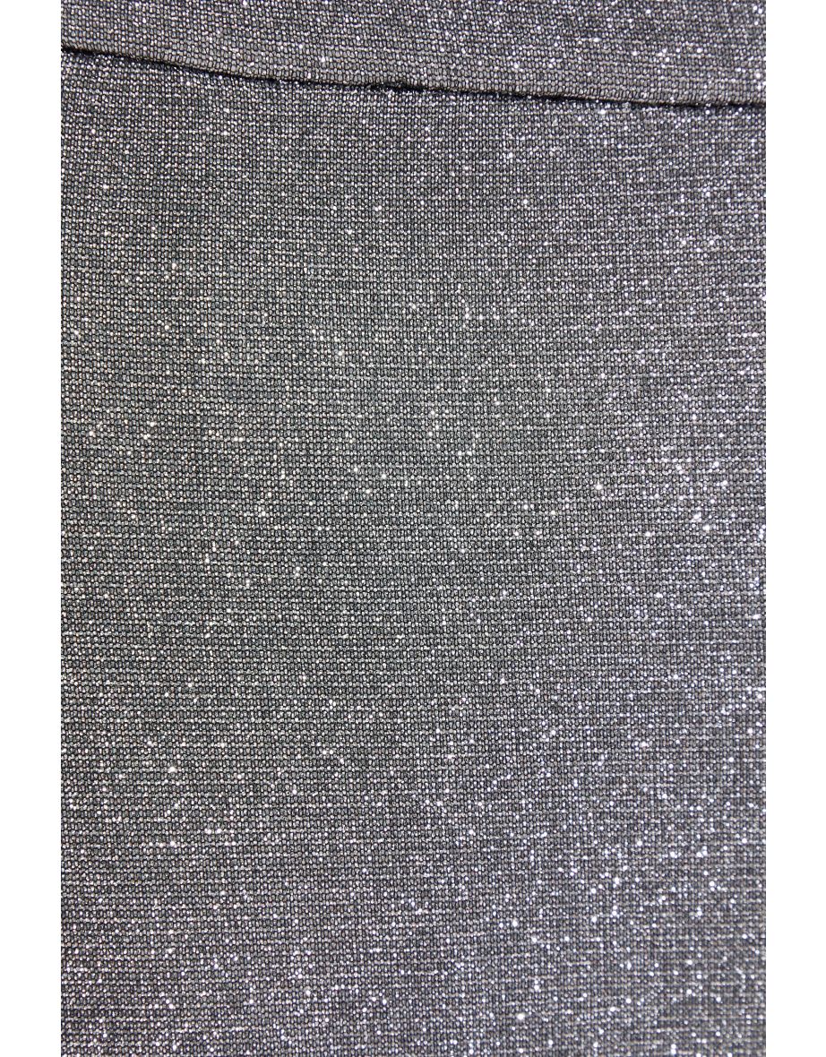 Silver Glitter Palazzo Trousers - 5