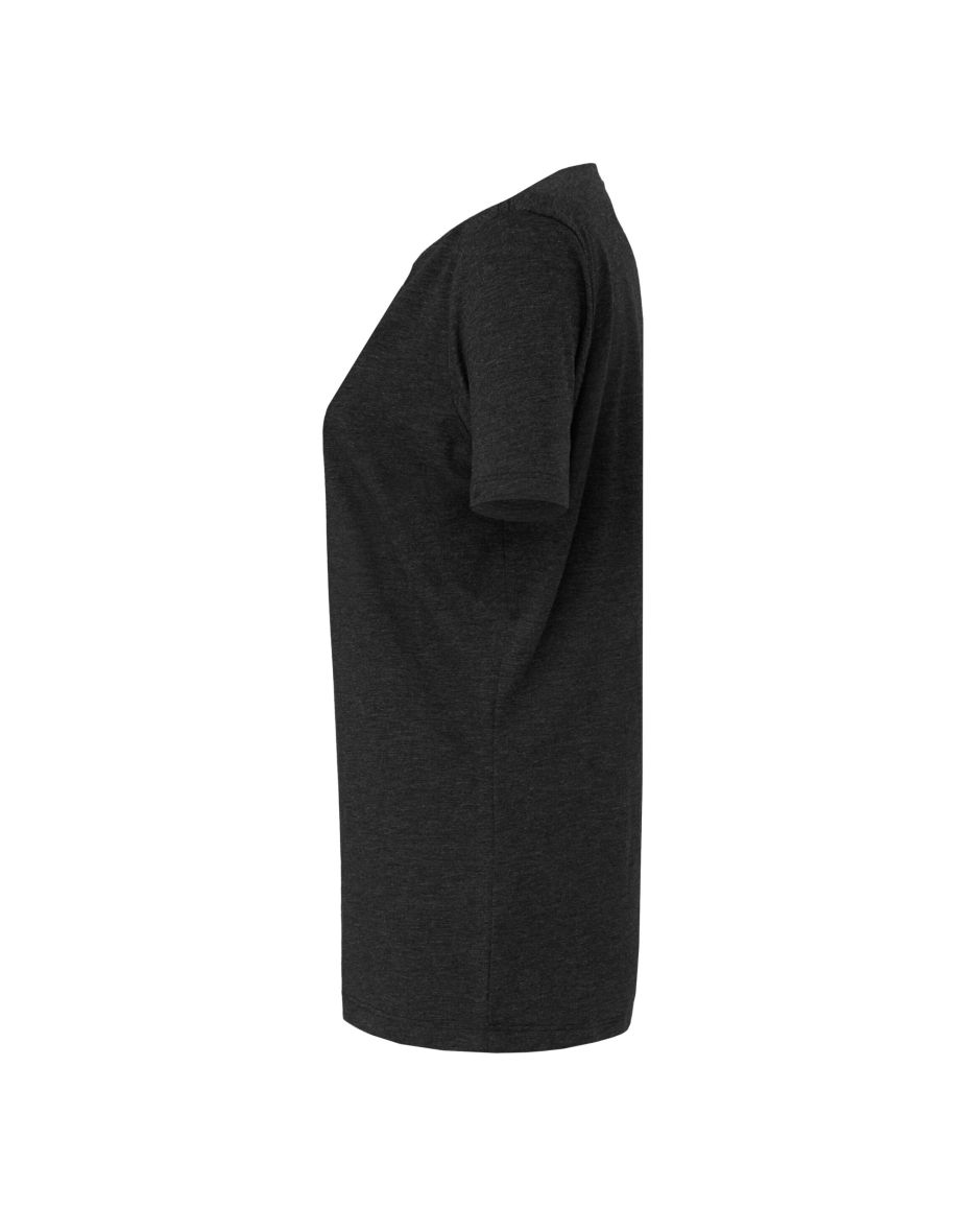 Bella + Canvas Womens/Ladies Heather Jersey Relaxed Fit T-Shirt - Black - 2