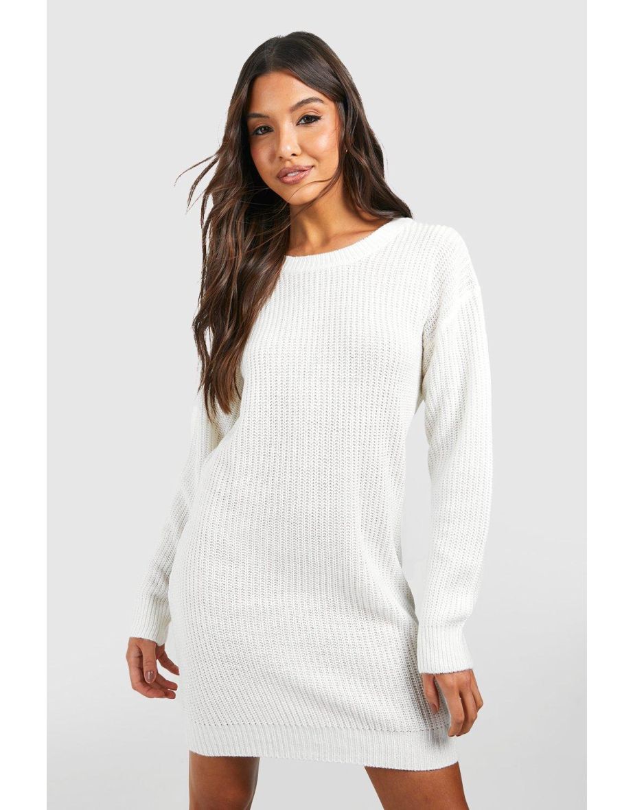 Crew neck jumper dress clearance
