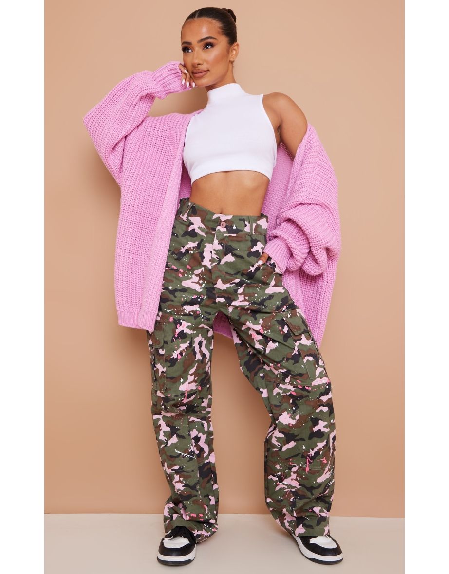 Prettylittlething camo trousers clearance